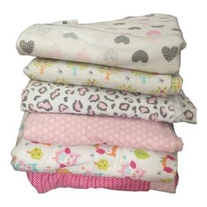 Baby girl swaddle bundle